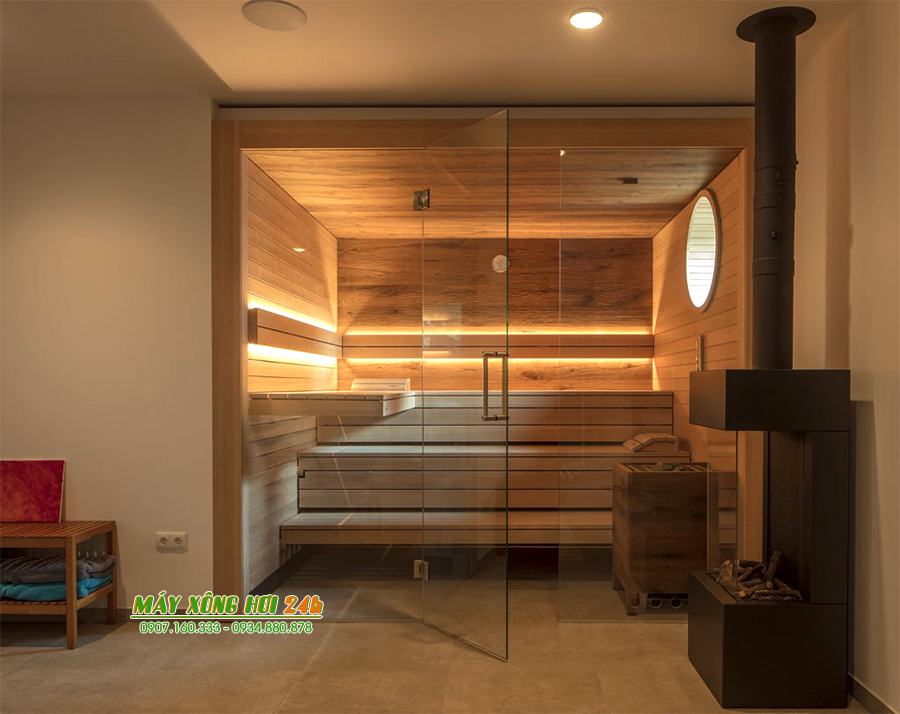 Phòng xông hơi gỗ thông Sauna S200